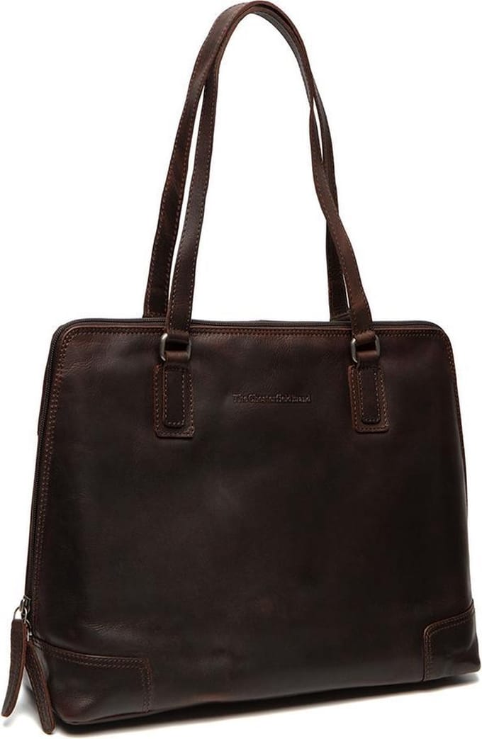 Chesterfield - Flint Lederen Schoudertas/Laptoptas - 13 inch - Bruin