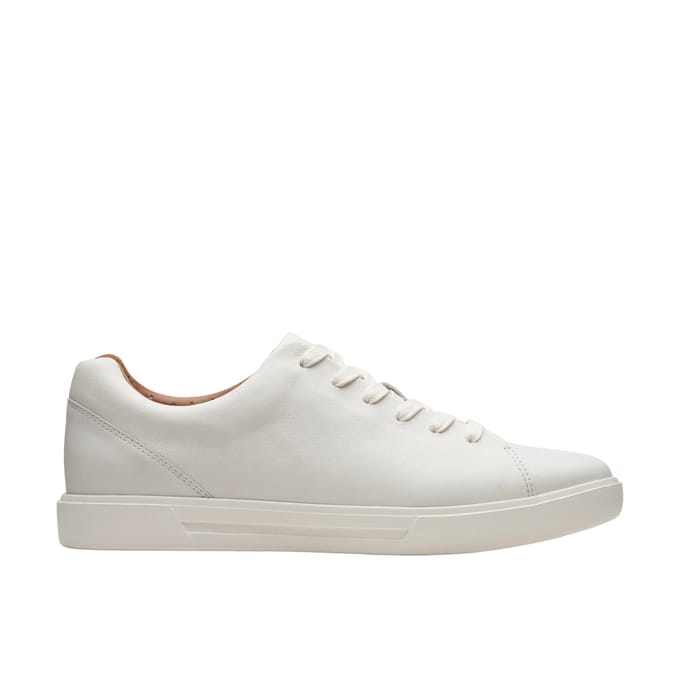 Clarks Un Costa Lace Heren Sneakers - White Leather - Maat 41