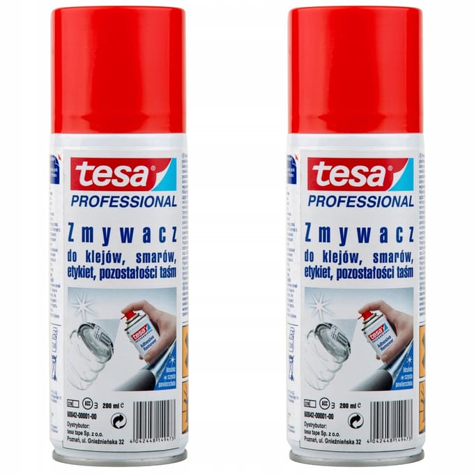 Tesa - Lijmverwijderaar Spray - 200ml - Set van 2