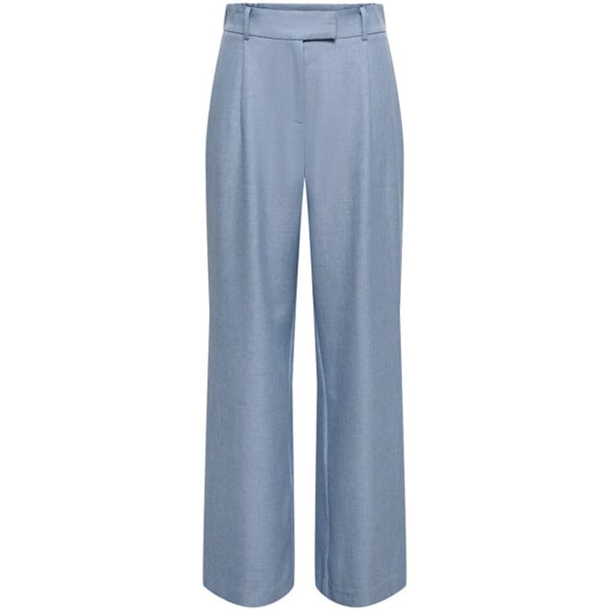 Regular Fit Wijde broek met schuifhaaksluiting Model 'LINDA'