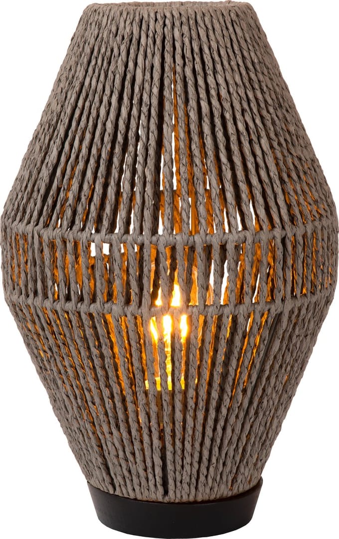 Lucide CORDULLE - Tafellamp - 1xE27 - Grijs