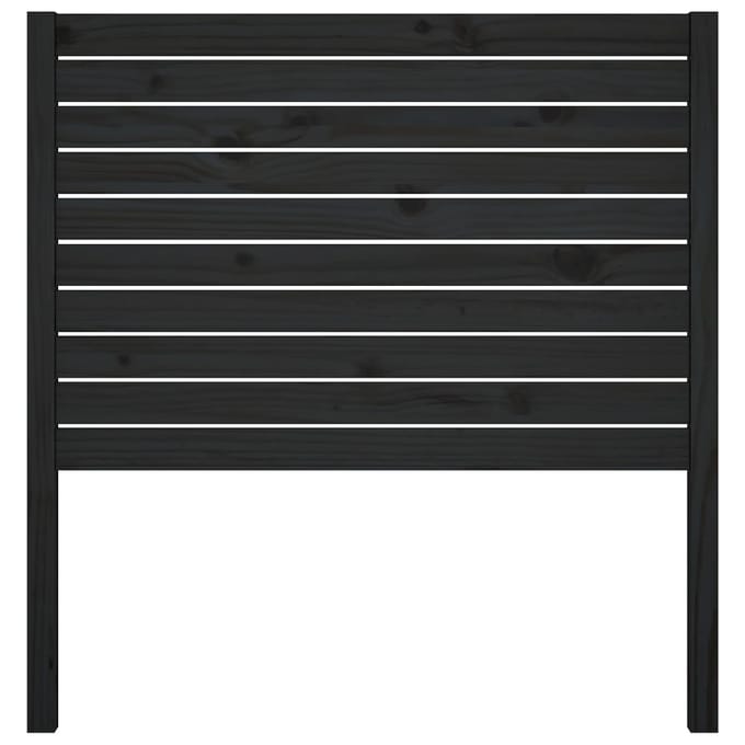vidaXL - Hoofdbord - 81x4x100 - cm - massief - grenenhout - zwart