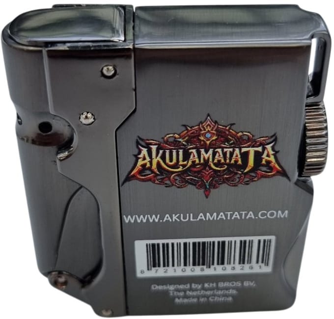 AKULAMATATA EagleFire Windproof Jet Flame Lighter - Flint Wheel - Metal Body