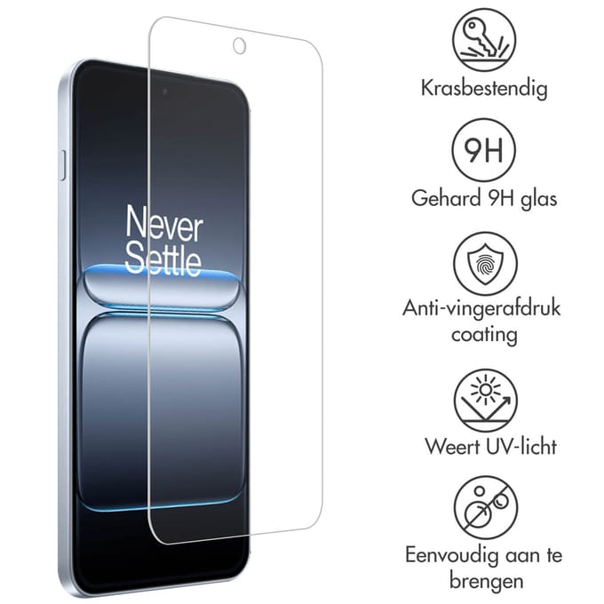Accezz Screen Protector - Geschikt voor OnePlus Nord 5 - Gehard Glas Screenprotector