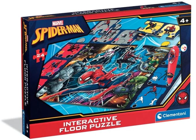 Spiderman Enemies interactieve puzzel met 24 stukjes Clementoni