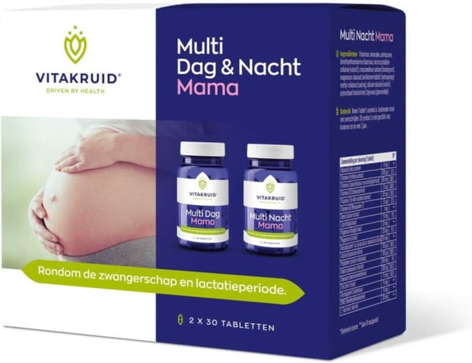 Vitakruid - Multi Dag & Nacht Mama - 2 x 60 tabletten - Voordeelverpakking