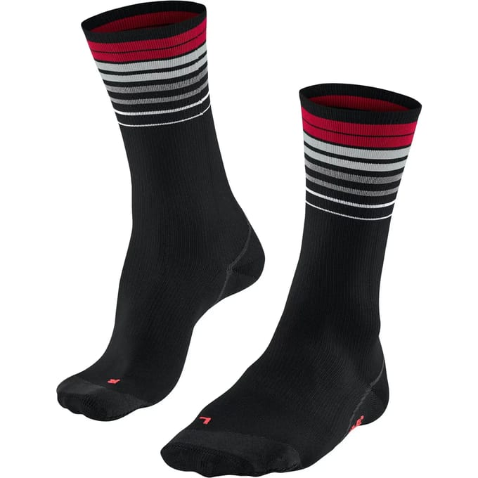 FALKE BC Impulse lichte padding functioneel materiaal fietssokken unisex zwart - maat 37-38
