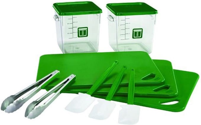 Rubbermaid Kleurgecodeerde set voor voedselbereiding en -bewaring - Kleurcodering: Groente
