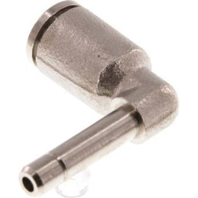 4mm x 4mm 90 graden L-verbinding Messing Insteekfitting Plug NBR [2 Stuks]