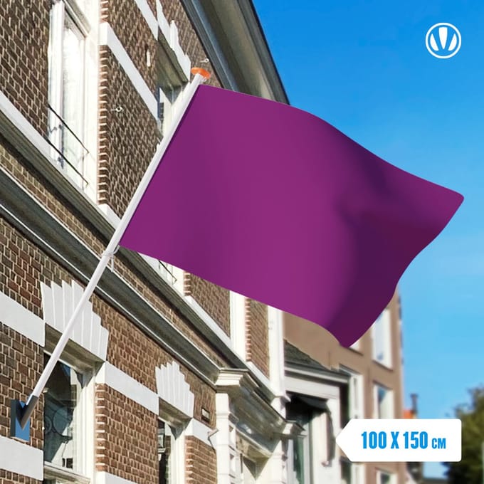 Paarse vlag 100x150cm