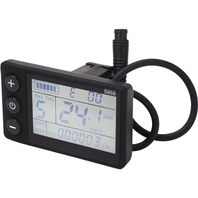 Écran LCD de conversion pour scooter électrique avec connecteur étanche 6 broches, écran LCD de conversion pour VTT gray