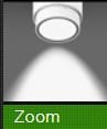 Occhio luí pico up zoom wandlamp - wit mat