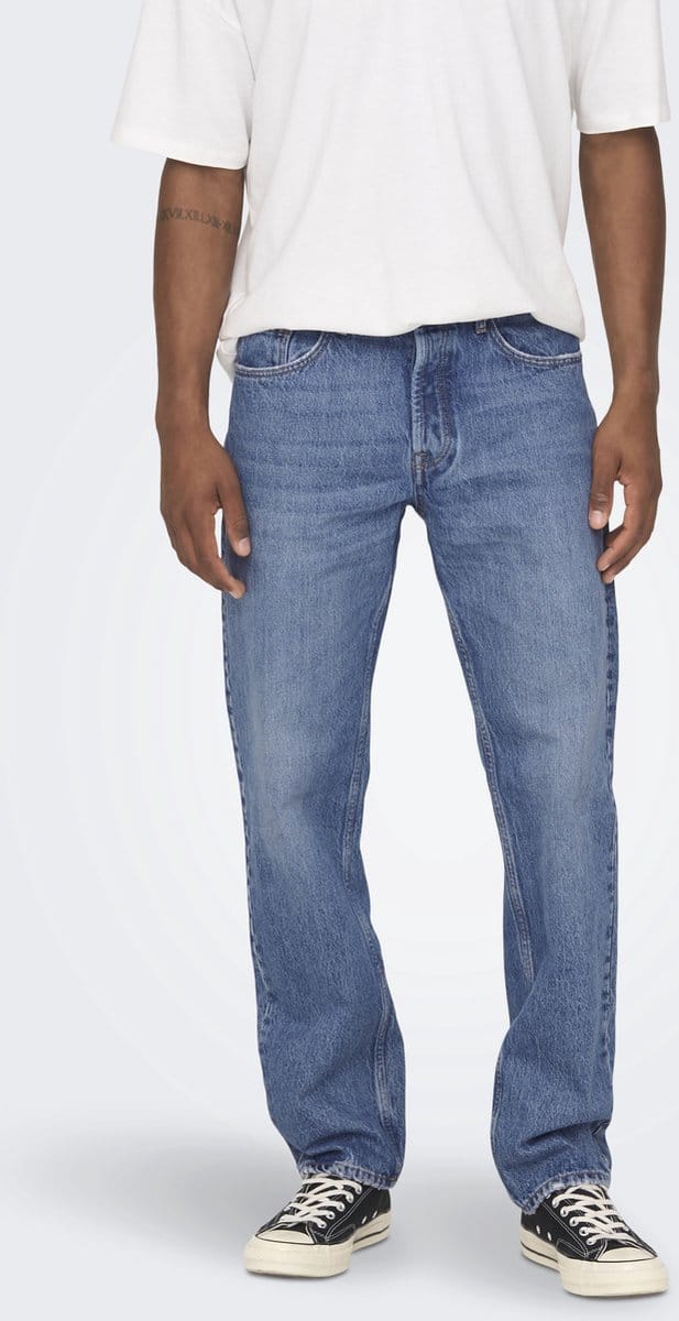 ONLY&SONS - ONSEDGE STRAIGHT MB 4939 AZG DNM NOOS - Heren - Jeans
