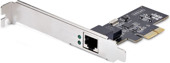 StarTech.com 2.5Gbps NBASE-T PCIe Netwerk Kaart, Intel® I225-V, Single-Port Computer Netwerk Kaart, Ethernet MultiGigabit NIC, PCI Express Server LAN Kaart