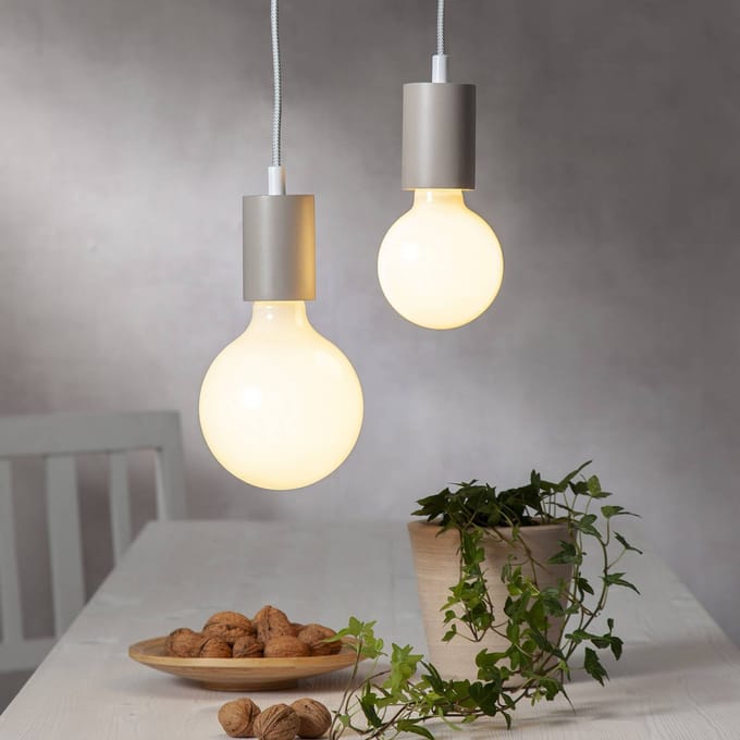 3 standen - G125 Globelamp - E27 - 7.5W - Extra Warm Wit - 2700K - Opaal