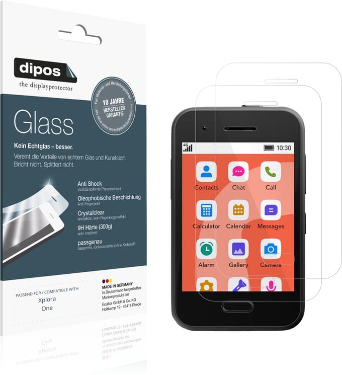 dipos – 2x Pantserfolie geschikt voor Xplora One | 9H Screenprotector