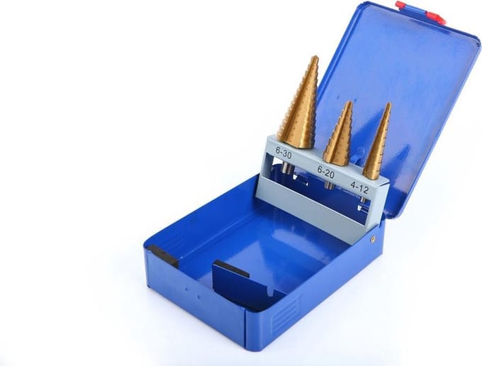 3 Delige HSS - Tin Gecoate Trapgatborenset - Stappenborenset