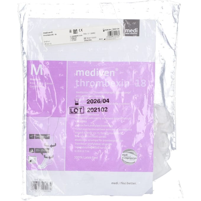 Mediven Thrombexin 18 Medium Paar medische Kuitkousen 1 Verband
