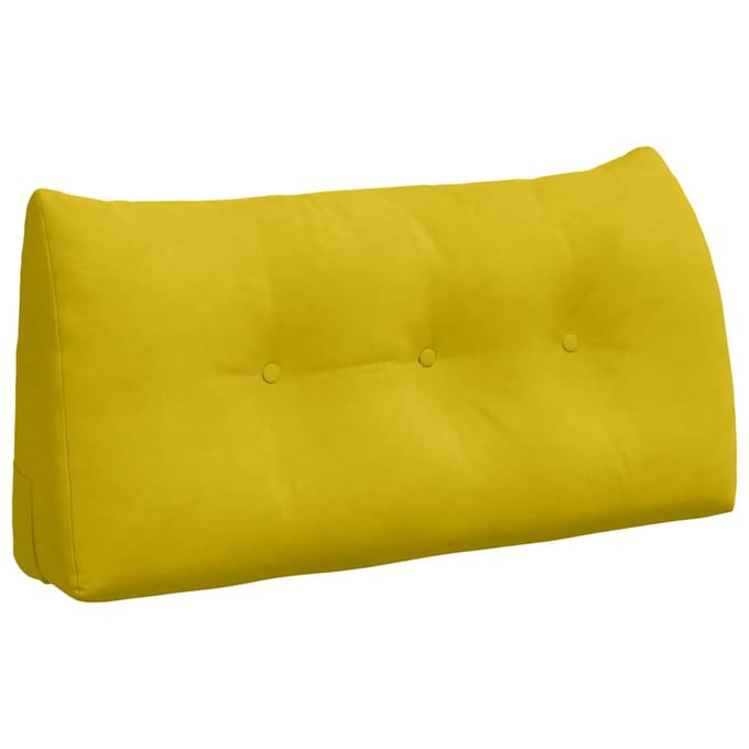 vidaXL - Rugkussen - Geel - 100 - x - 24 - x - 50 - cm - Fluweel