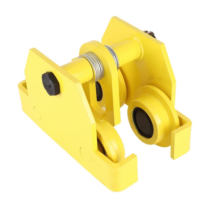 3 Ton Capaciteit Handmatige Loopkat Heavy Duty Stalen I-Balk Enkelspoor Loopkat voor Kraan Hijsen