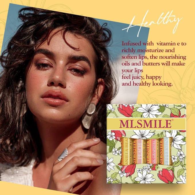 4-delige Lipverzorgingsset Lippenbalsem Diepe Hydratatie Langdurig Hydraterend Niet-Plakkerige Lipgloss 4pcs yellow
