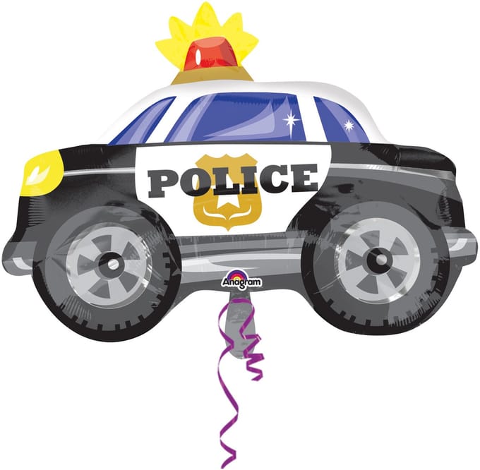Amscan - Folieballon Politieauto 60 cm