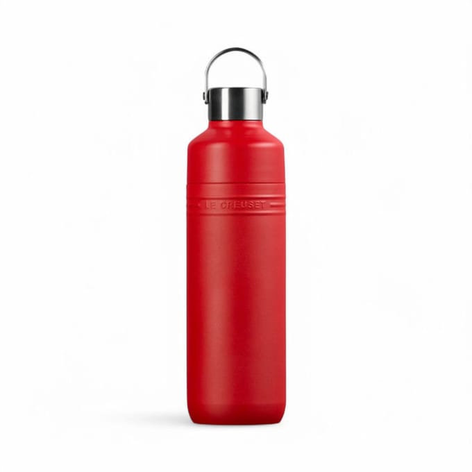 Le Creuset Drinkfles Dubbelwandig On The Go 1,0 Liter Kersenrood