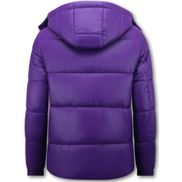Puffer Jas - Gewatteerde Jassen Heren - 8055PRNW - Paars