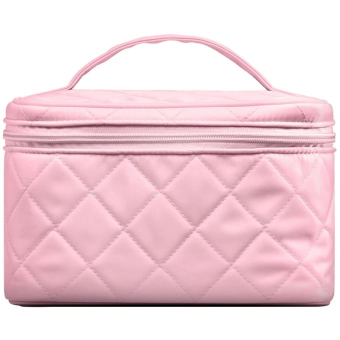 Gillian Jones Beauty Box In Quilted Nylon Pink 1 st