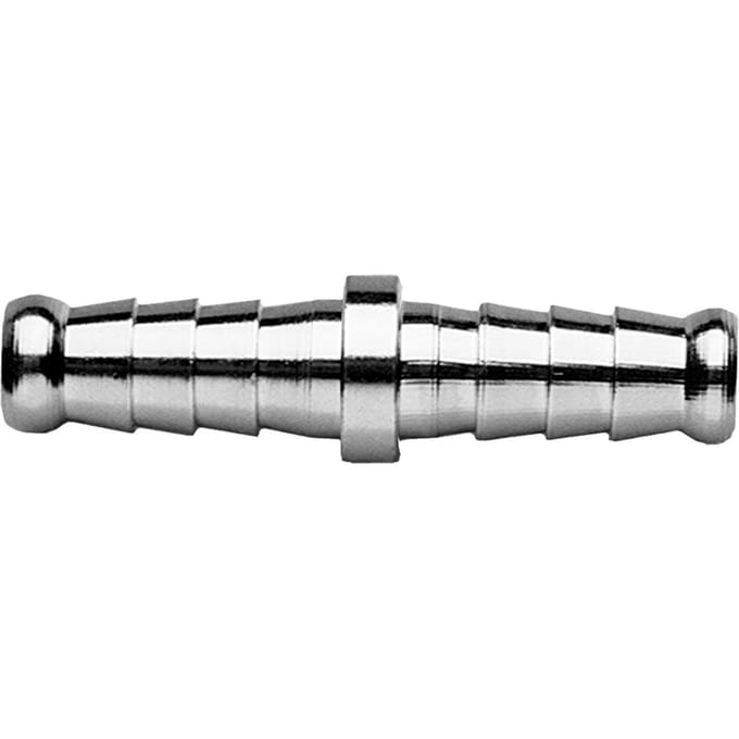 NEO - Slangverbinding - 7 mm - Messing - Nikkel Geplateerd