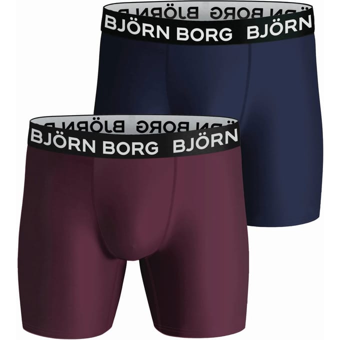 Björn Borg - Heren Onderbroeken 2-Pack Performance Boxers - Multi - Maat S