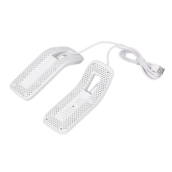 Désodorisant Sèche-chaussures Portable USB Électrique Sèche-chaussures pour Gants Chaussettes Boîte à Bijoux Blanc white