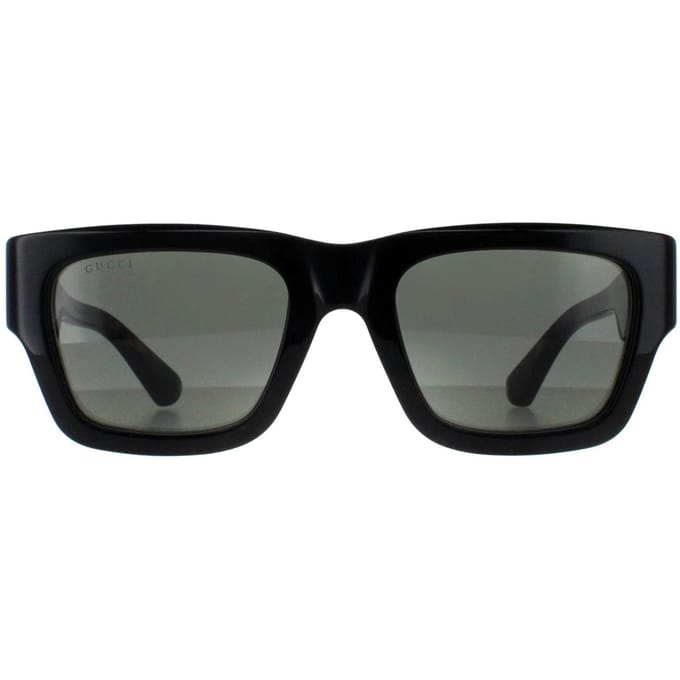 Gucci Vierkant Heren Zwart met Havana Grijs GG1668S