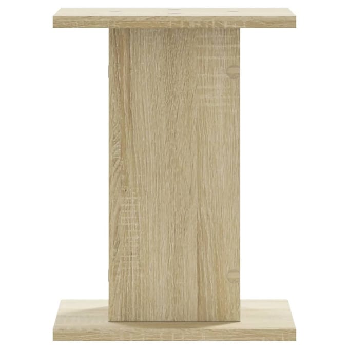 vidaXL - Speakerstandaards - 2 - st - 30x30x40 - cm - bewerkt - hout - sonoma - eiken