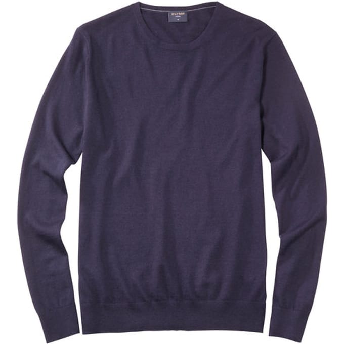 OLYMP - Trui Lvl 5 Marine - Heren - Maat L - Slim-fit