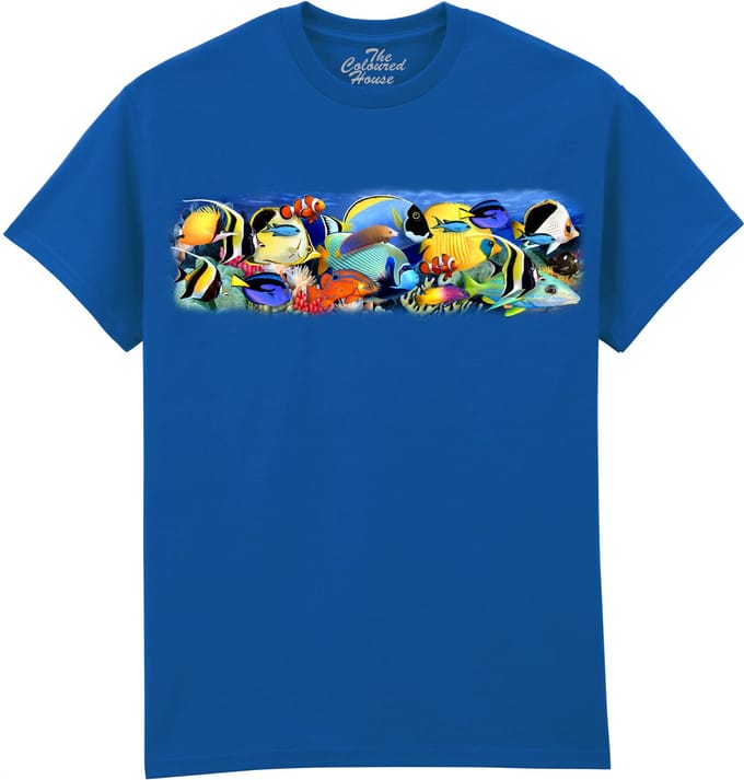 Vissen Fish Alive The Coloured House T-shirt S