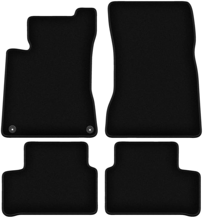 BASIC zwarte veloursmatten voor: Mercedes B W247 minivan (2018-)