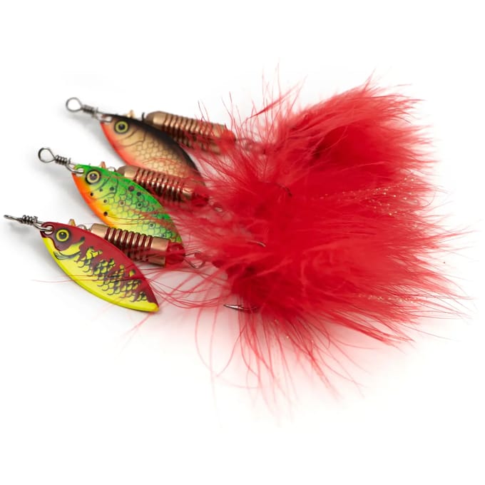 Fox Rage Ultra UV Spinners - Maat : Hot Olive size 3 - 11g - haak 4