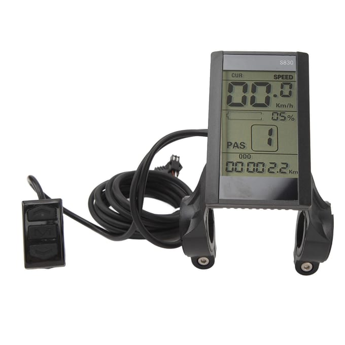 Elektrische Fiets LCD Display Meter 24V 36V 48V Waterdicht Multifunctioneel 22.2mm S830 LCD Display voor gray