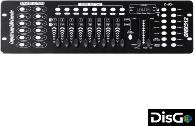 DisGo DMX 512 Controller 192 Kanalen