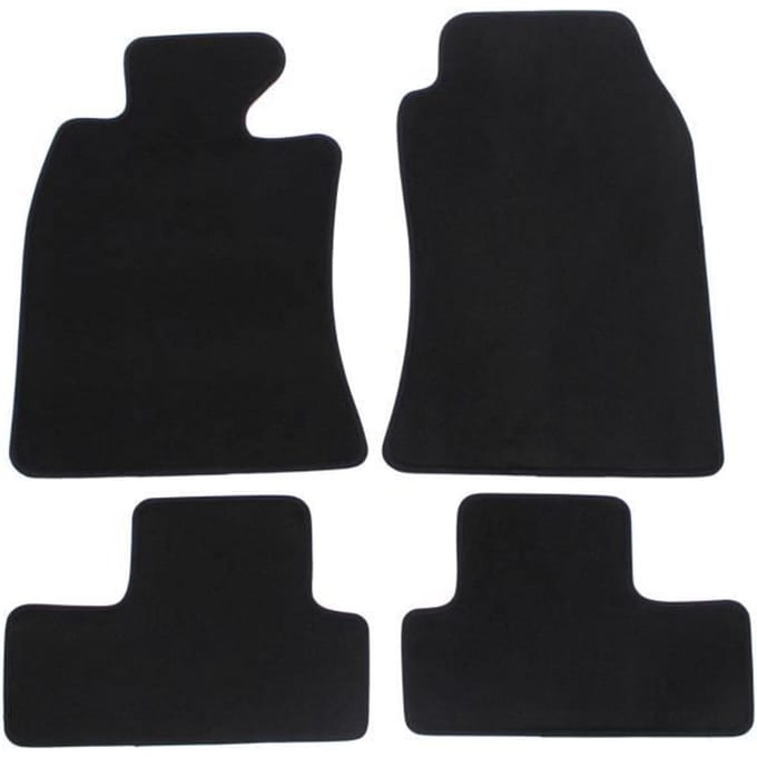 Tapis de sol - Mini Cooper - 2001-2006 - 4 pièces - Velours - Antidérapant - Renforcé