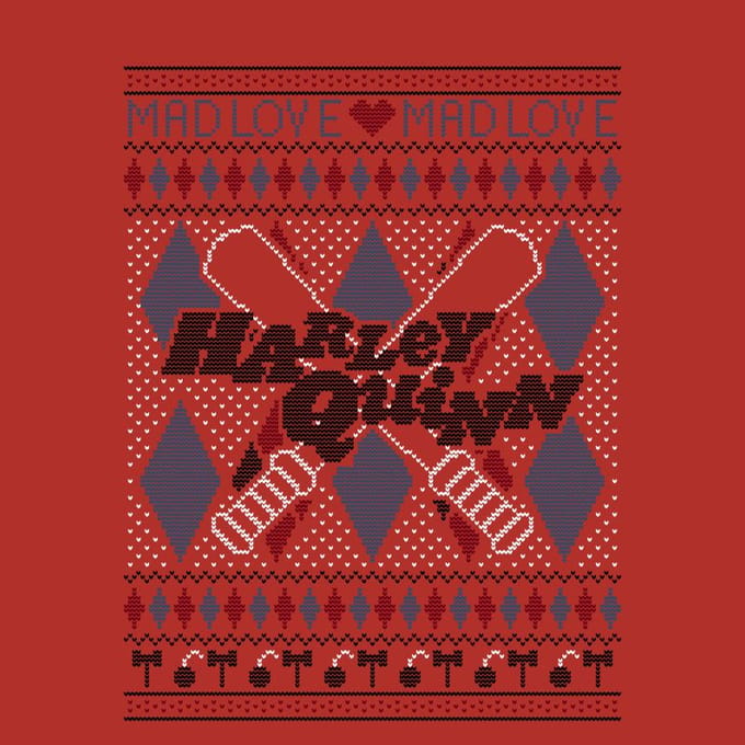 Harley Quinn Men's Christmas T-Shirt - Red - S
