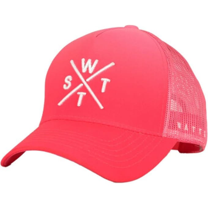 WATTS Unisex Cap TRIBE Logo Effen Neon Roze - Maat One Size