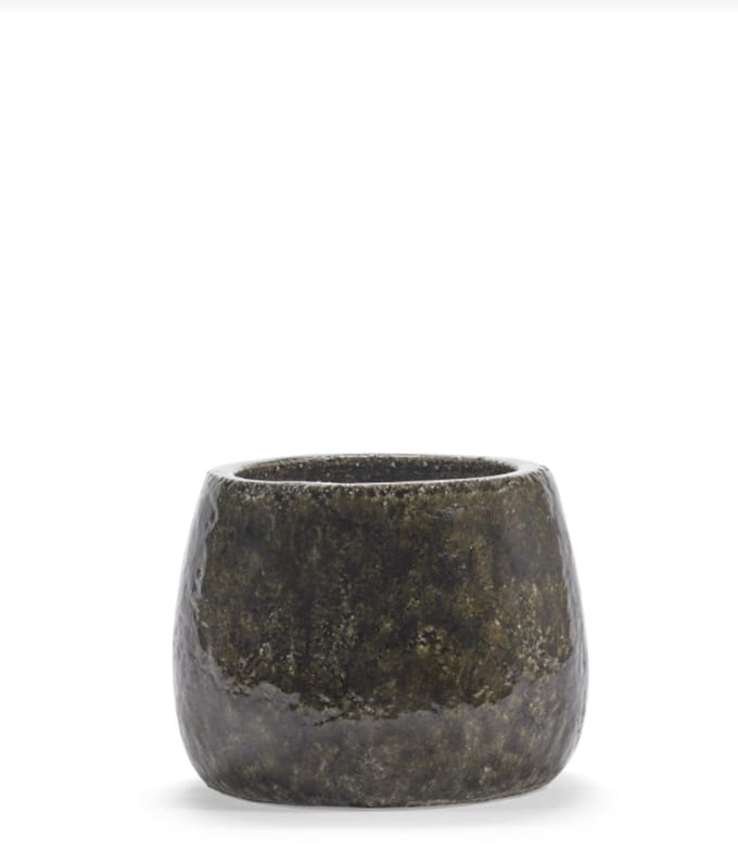Serax Bloempot Groen-Donker Groen D 19,5 cm H 15 cm