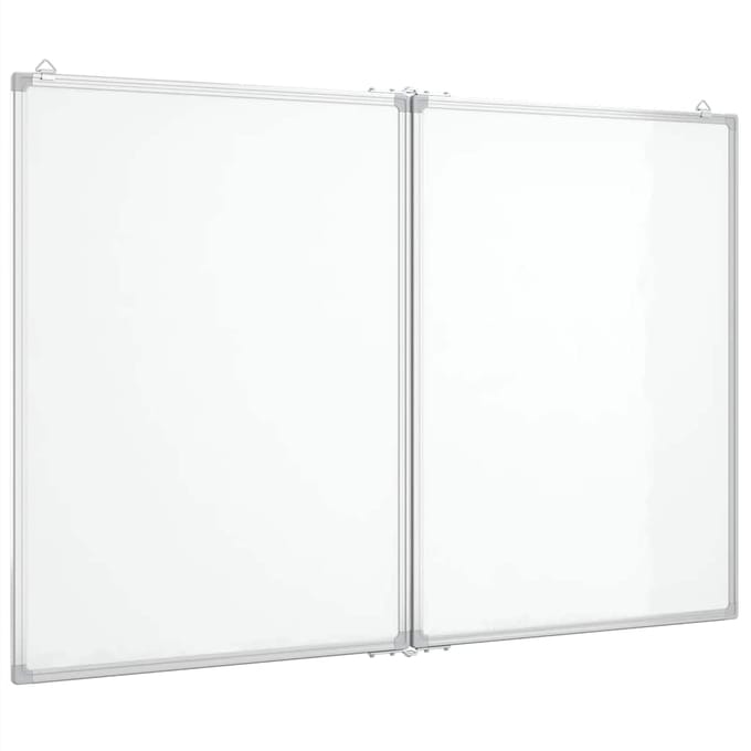 vidaXL - Whiteboard - magnetisch - inklapbaar - 120x100x1,7 - cm - aluminium