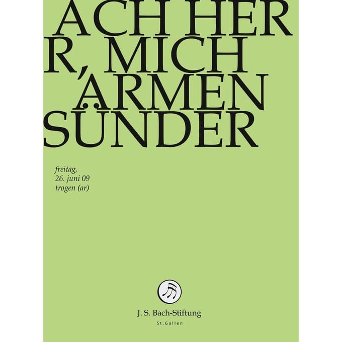 Chor & Orchester Der J.S. Bach-Stiftung, Rudolf Lutz - J.S. Bach: Ach Herr, Mich Armen Sunder B (DVD)