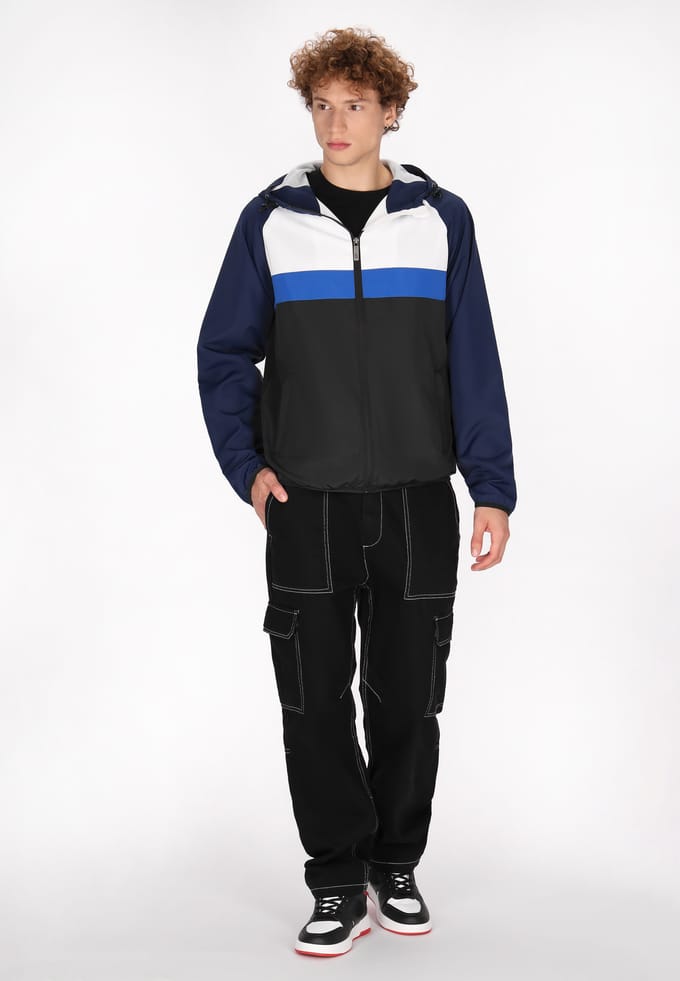 Mo Anorak Heren marine colorblock
