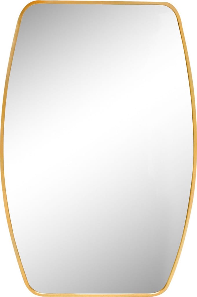Spiegel met aluminium lijst 50x75cm. Goud