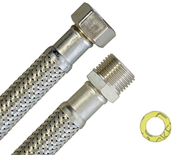Versterkte slang 1/2 inch voor drinkwater - Flexibele slang DN13 30 cm - 2 m