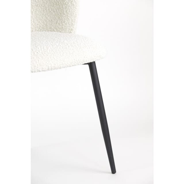 Light & Living Eetkamerstoel 'Elyna' Bouclé, kleur Lichtbeige